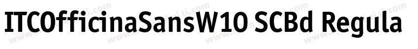 ITCOfficinaSansW10 SCBd RegularITCO字体转换